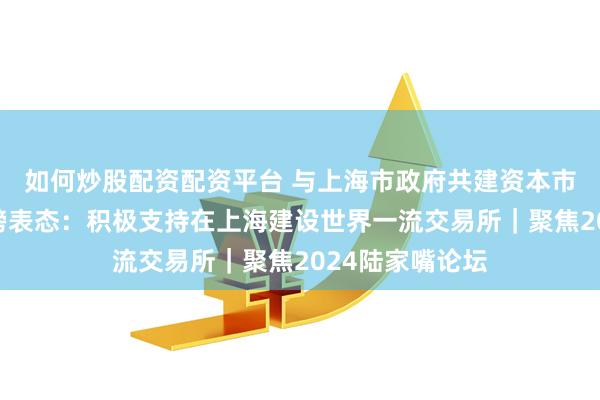 如何炒股配资配资平台 与上海市政府共建资本市场！证监会重磅表态：积极支持在上海建设世界一流交易所｜聚焦2024陆家嘴论坛